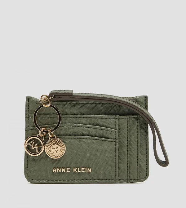 Anne Klein Logo Detail Zippered Wallet